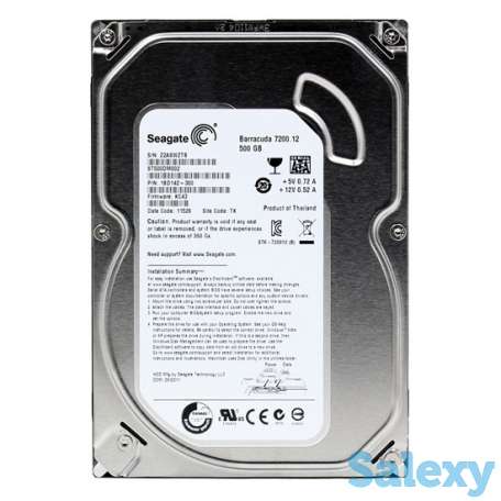 Жесткий диск HDD Seagate Barracuda 500 Гб, 3.5