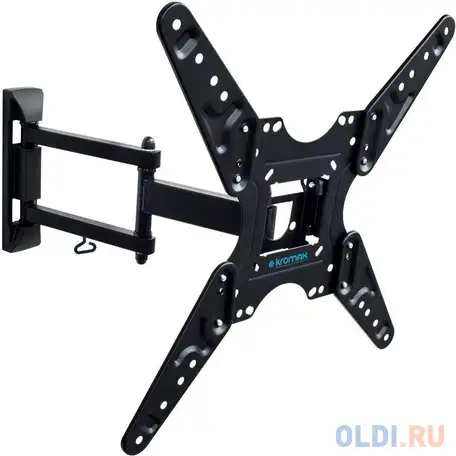 Кронштейн для тв kromax optima-414 black (max vesa 400x400 мм, настенный,, фотография 1