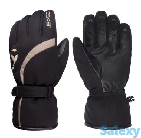 Перчатки eska 20-21 lea shield 521 black/beige, фотография 1