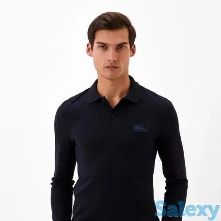 Мужское поло lacoste l.12.12 с длинными рукавами, фотография 1