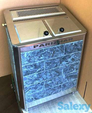 Паротермальная электро печь Парижар для бани 12 квт, фотография 1