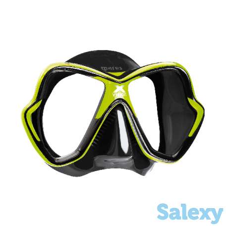 Маска для плавания mares x-vision, для взрослых - ц.обт.черный, ц.р.чёрно-лайм (зеленый), фотография 3