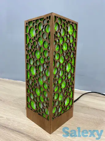 Зелёный Интерьерный светильник - ночник, фотография 6