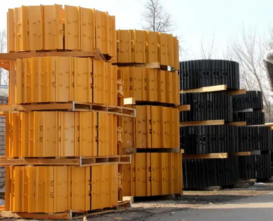 Гусеницы в сборе с башмаками траками для экскаватора., фотография 2