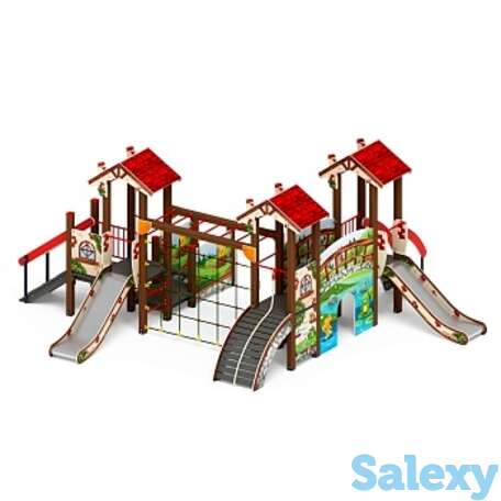 В гостях у сказки - дик 1.05.01-09.с - игровой комплекс h=900, фотография 1