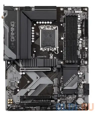 B760 gaming x ax, socket 1700, intel®b760, 4xddr5-4800, hdmi+dp, 3xpci-ex16, 4xsata3(raid, фотография 1