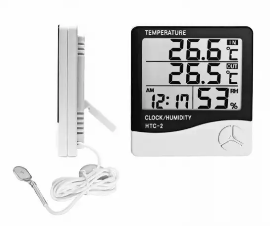Термометр-гигрометр HTC 2 с выносным датчиком, фотография 1