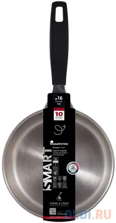 Сотейник bergner bgeu-3775 16 см сталь, фотография 1