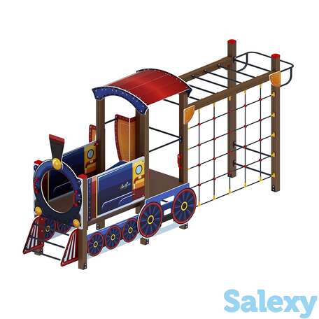 Детский игровой комплекс «паровозик» дик 1.03.5.04-01 h=750, фотография 1