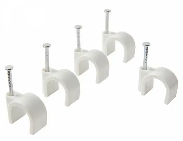 Крепежные скобы с гвоздем, фотография 1