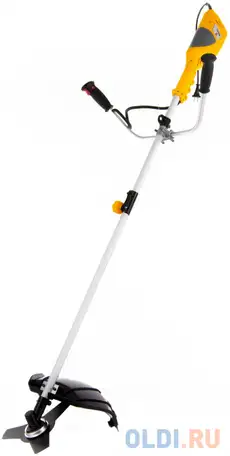 Триммер электрический te-1400, 1400 вт, 420 мм, катушка+диск, разборная штанга// denzel, фотография 1