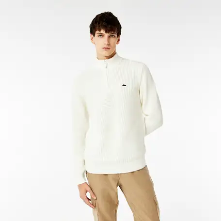 Мужской хлопковый свитер lacoste на молнии, фотография 1