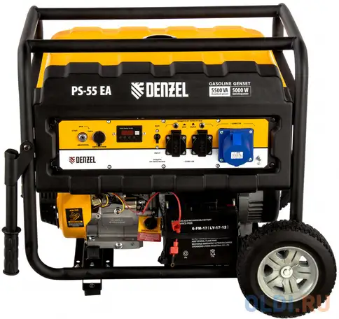 Генератор бензиновый ps 55 ea, 5,5 квт, 230в, 25л, коннектор автоматики,, фотография 1