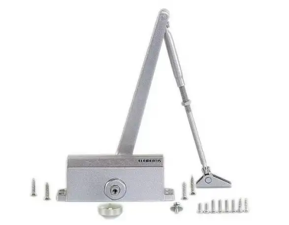 Доводчик Elementis 603 EN3 серебро с низкотемпературным маслом, фотография 1