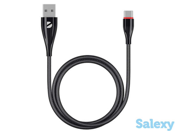 Кабель deppa ceramic usb - usb-c, 1м (72288). черный, фотография 1