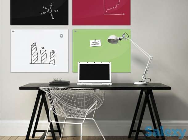 Стеклянная магнитно-маркерная доска 2х3 (Польша) 90×120, фотография 1