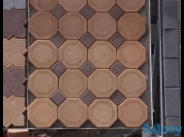 Тротуарная плика, брусчатка, облицовочный кирпич, фотография 3