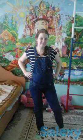 Джинсовый комбинезон для беременных, фотография 1