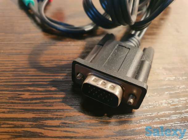 Кабель шнур провод VGA 3 RCA 3 три тюльпана 1.5 метра, фотография 2