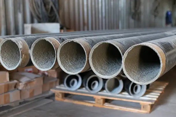 Антикоррозийная изоляция: цементно-песчаное покрытие ЦПП Вид: отвод стальной, фотография 1