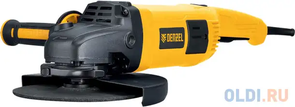 Углошлифовальная машина denzel ag230-2400 230 мм 2400 вт, фотография 1