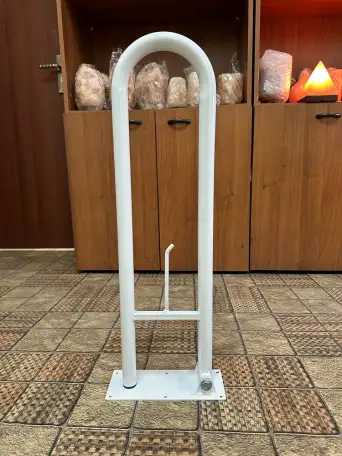 Поручень настенный откидной для туалета Белый, фотография 1