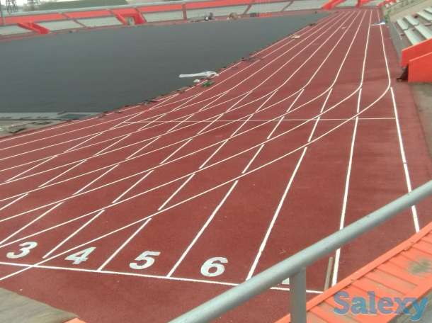 Устройство тартанового покрытия, фотография 3