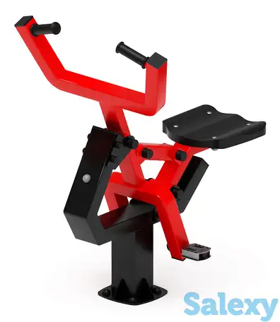 Наездник (красный) - уличный тренажер - ст 033-11, фотография 1