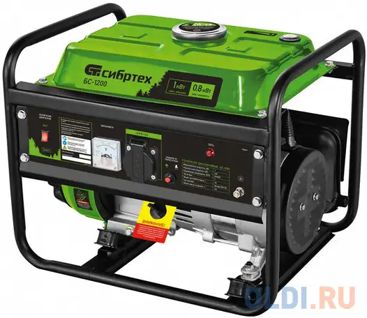 Генератор бензиновый бс-1200, 1 квт, 230 в, 4-х такт., 5,5 л,, фотография 1