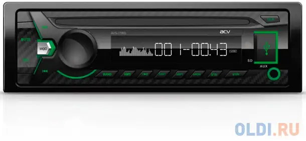Автомагнитола acv avs-1718g 1din 4x45вт, фотография 1