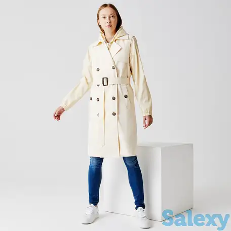 Женский плащ lacoste с поясом, фотография 1