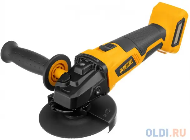 Машина углошлифовальная аккумуляторная бесщет. blg-ib-18-125-0, li-ion, 18 в// denzel, фотография 1