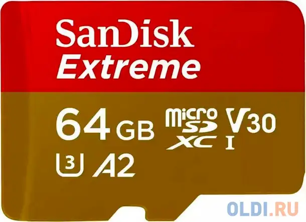 Флеш карта microsd 64gb sandisk microsdxc class 10 uhs-i a1 c10, фотография 1
