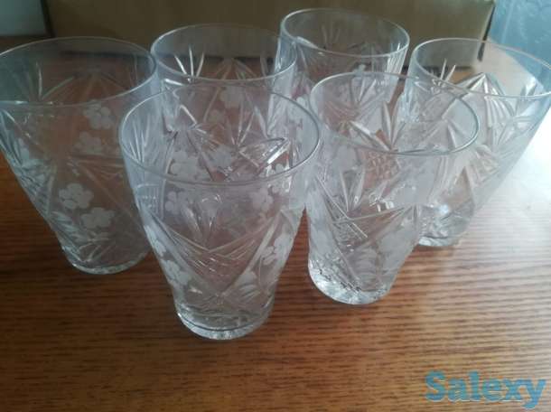 Набор стаканов/фужеров хрусталь, фотография 1