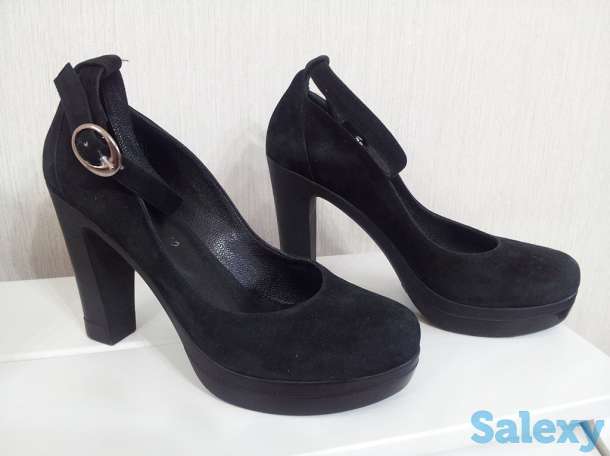 Туфли черные Carvello (Италия), замшевые, недорого, фотография 1