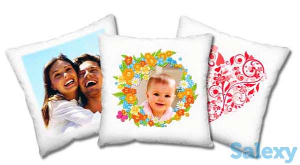Подушка с нанесение ярких рисунков. Печать любой фотографии, рисунка, надписи на подушке разных размеров. Хороший подаро, фотография 1