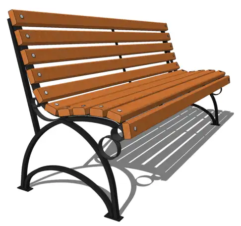 Скамьи, лавочки чугунная..., Ширина: 250.-3000 мм, h 340.-1680 мм, L 500.-7300 мм, Покрытие: порошковое..., фотография 1