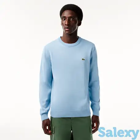 Мужской свитер lacoste с круглым вырезом из органического хлопка, фотография 1