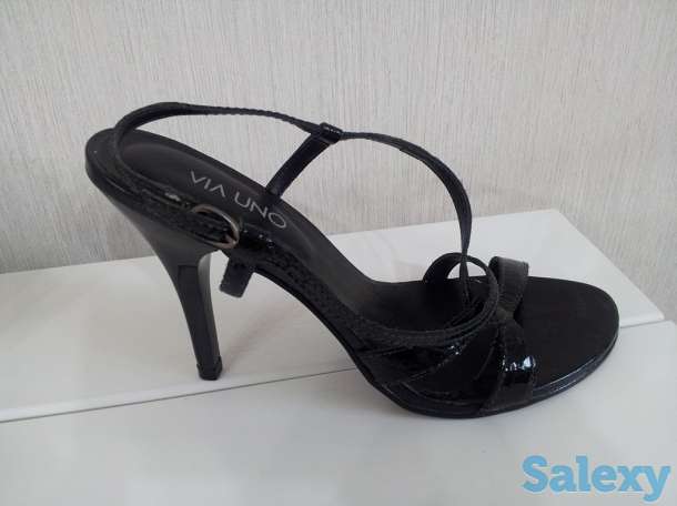 Босоножки черные Via Uno (Бразилия), недорого, фотография 6