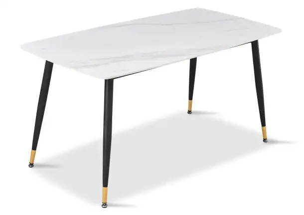 Стол обеденный Рио DT-2849.2, белый мрамор, фотография 1