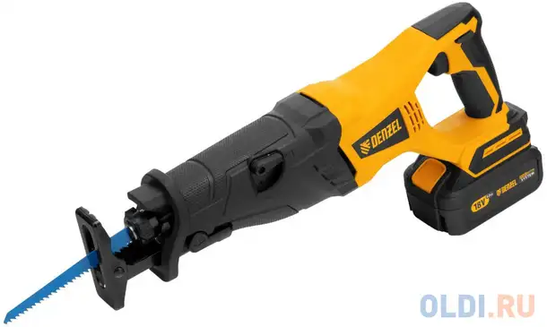 Пила сабельная аккумуляторная бесщет brc-120,  18в li-ion// denzel, фотография 1