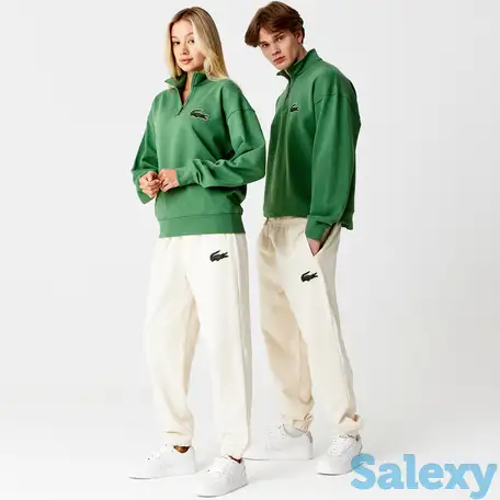 Флисовые спортивные штаны lacoste unisex из органического хлопка, фотография 1