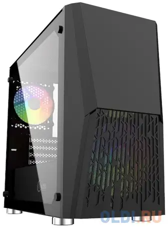 Корпус atx powercase alisio micro x2b без бп чёрный, фотография 1