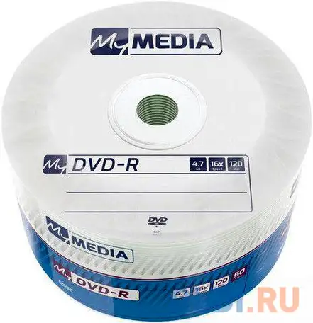 Диск dvd-r mymedia 4.7gb 16x pack wrap (50шт) (69200), фотография 1