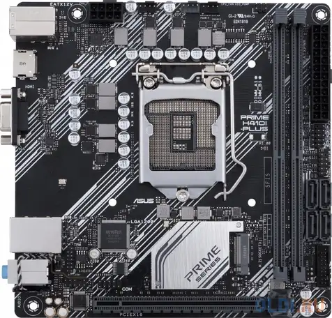 Материнская плата asus prime h410i-plus/csm socket 1200 h410 2xddr4 1xpci-e 16x, фотография 1