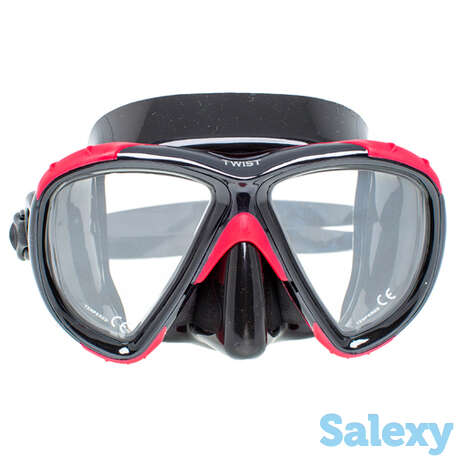 Маска marlin twist, черно/красная, фотография 1