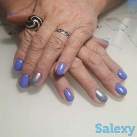 Комбинированный маникюр с гелевым покрытием + выравнивание, фотография 2