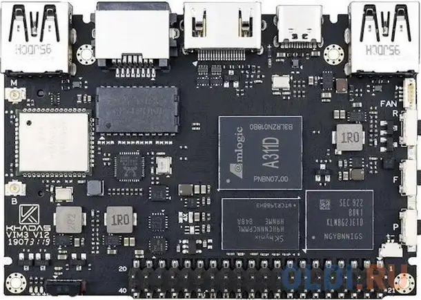 Vim3 pro amlogic a311d with 5.0 tops npu, 4gb lpddr4/x, 32gb, фотография 1