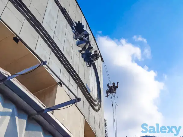 Капитальный ремонт фасада / Покраска фасада / Отделка фасада / Ремонт фасада / Промышленный альпинизм / Высотные работы, фотография 8