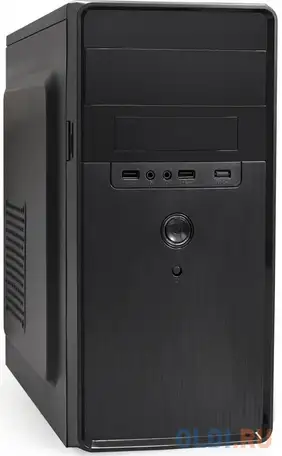 Корпус microatx exegate ba-309 500 вт чёрный, фотография 1